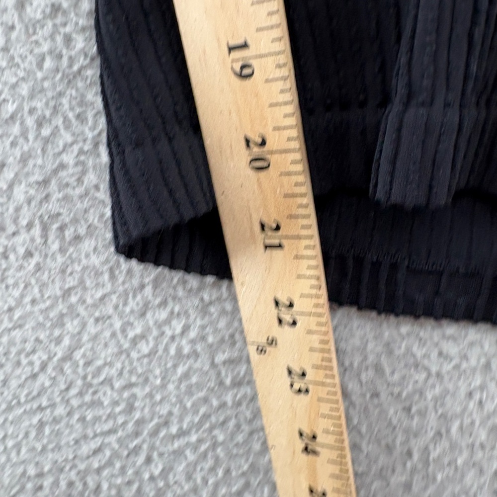 Free People Dynamic Duo Long Sleeve Ribbed Scoop Neck Top Black XS/S - Picture 10 of 13